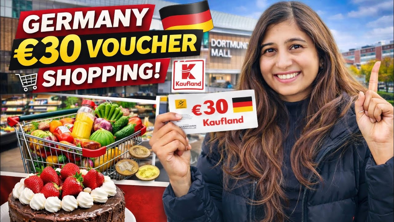 How I spent my 30€ Kaufland voucher in Germany 🇩🇪 🛒Baking cake |Shopping vlog 🇩🇪 #kannadavlogs #fyp 