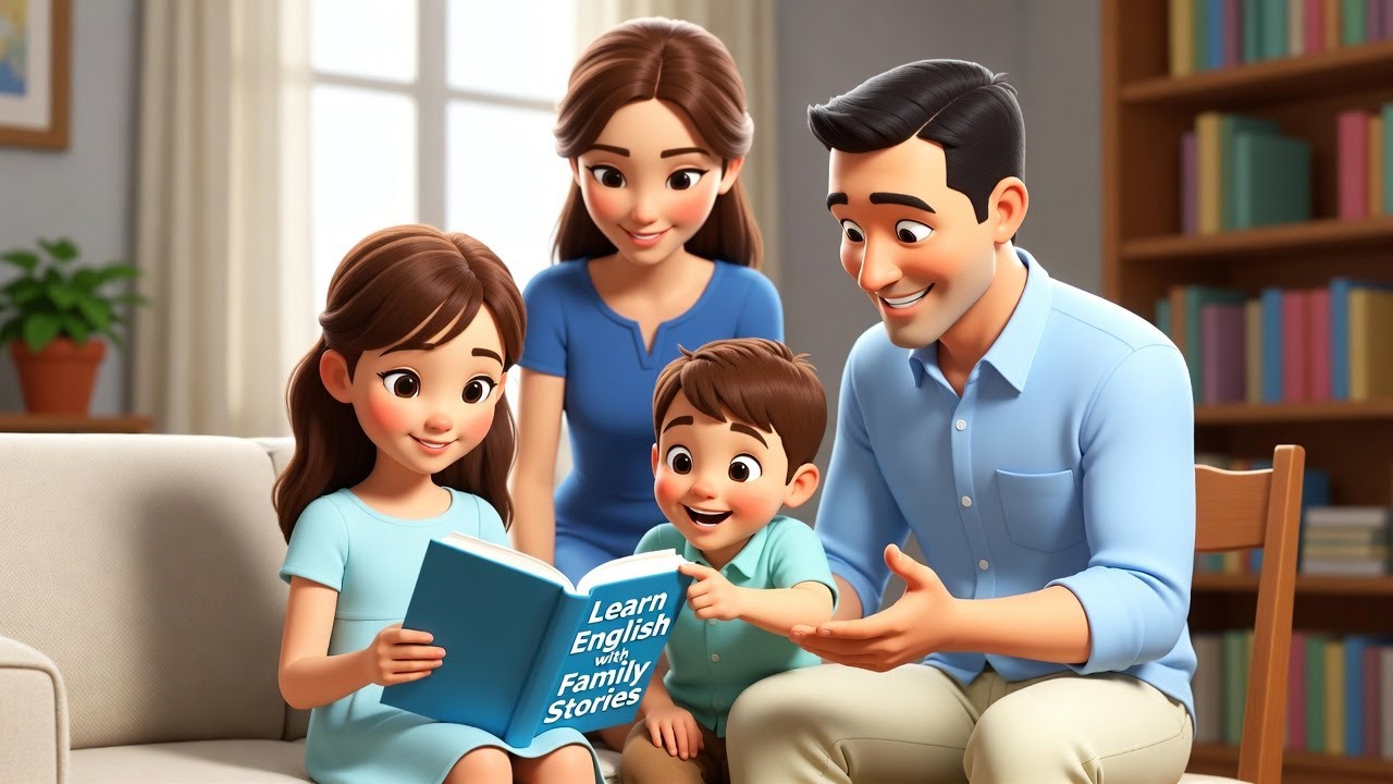 Learn English with 3D Animated Family Story Slow English Conversation#learnenglish