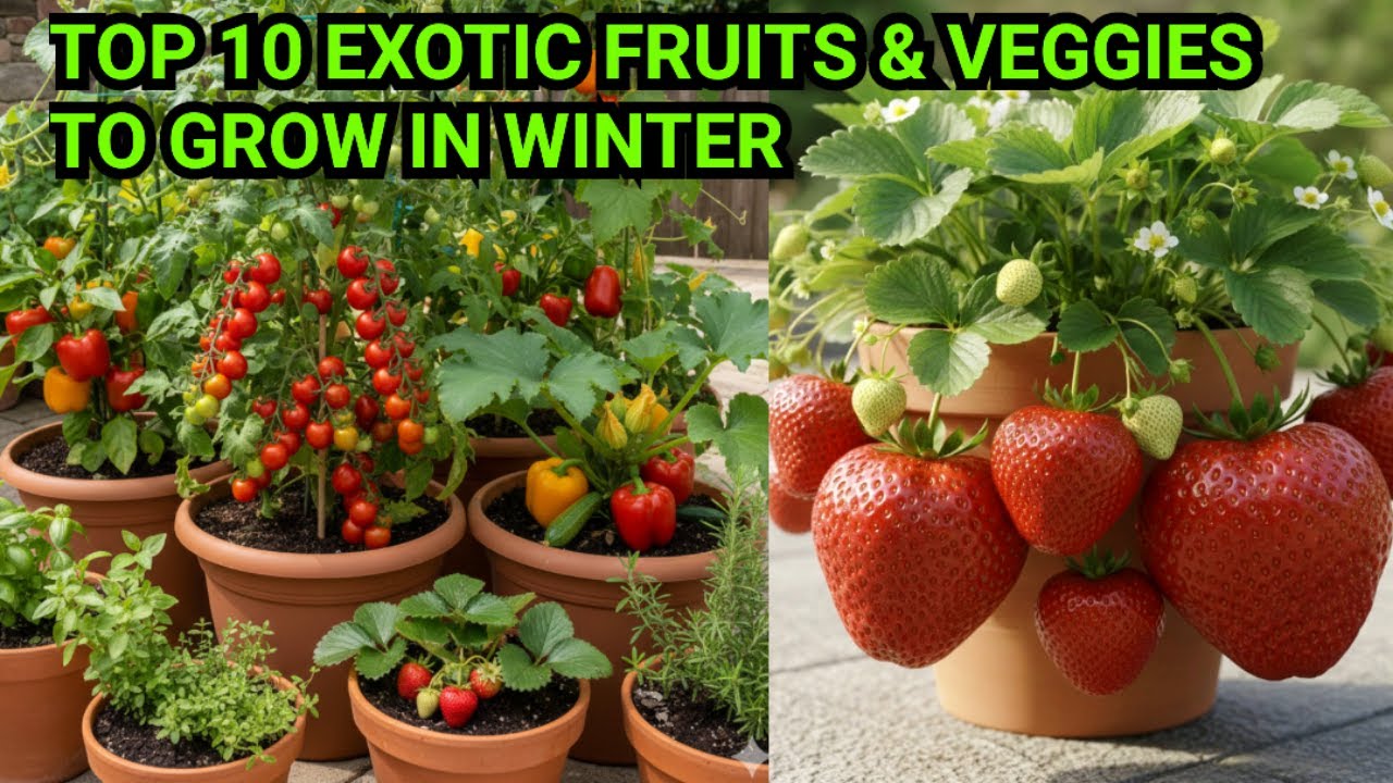 दिसंबर जनवरी में उगाइये 10 एग्जॉटिक फ्रूट और वेजिटेबल्स गमले में | Winter vegetable to grow in pot