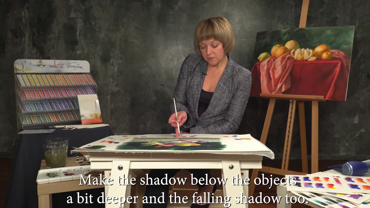 Elena Bazanova's watercolour masterclass. Lesson 8