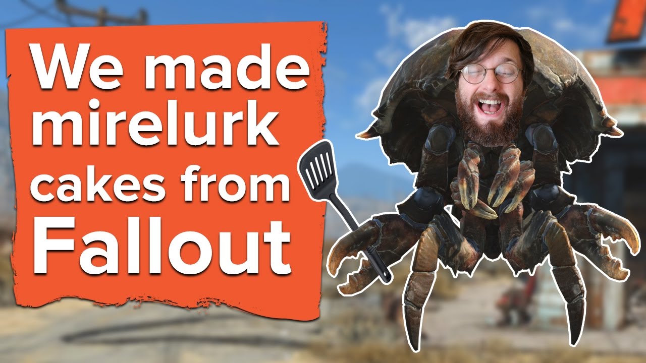 We made mirelurk cakes from Fallout