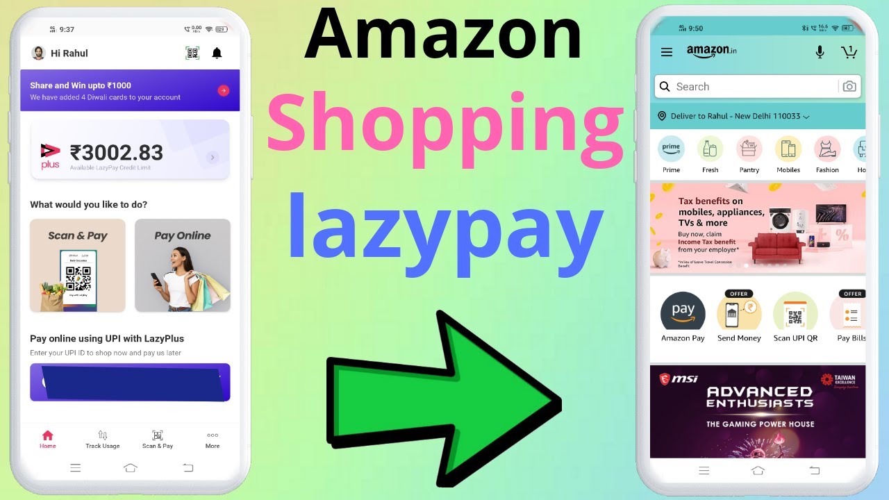 Amazon Shopping From Lazypay payLater