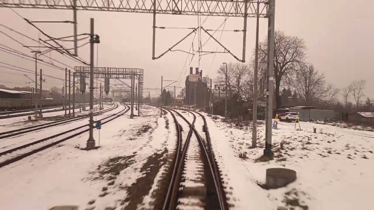 Chojnów - Miłkowice z tyłu pociągu IC 