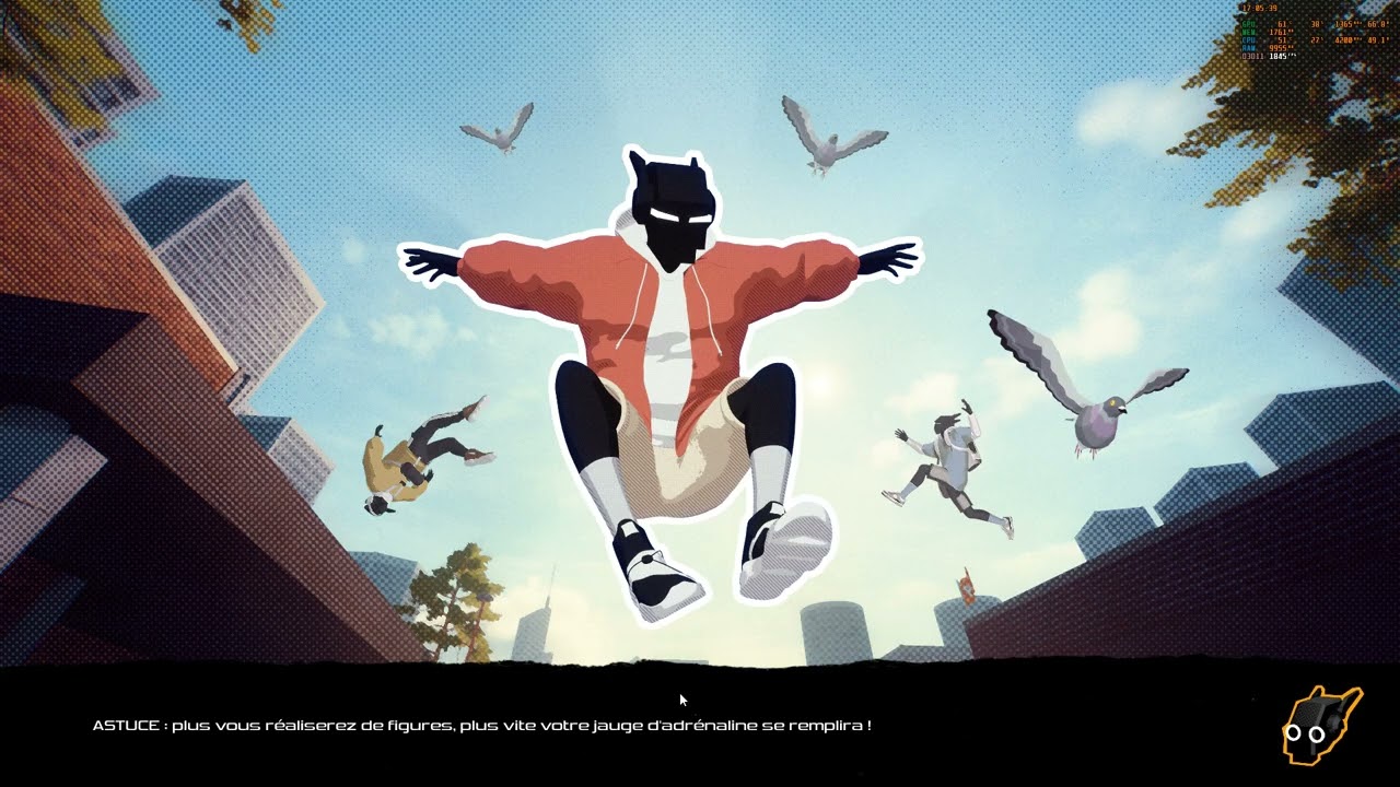 Je fait du parkour dans ce jeu de parkour