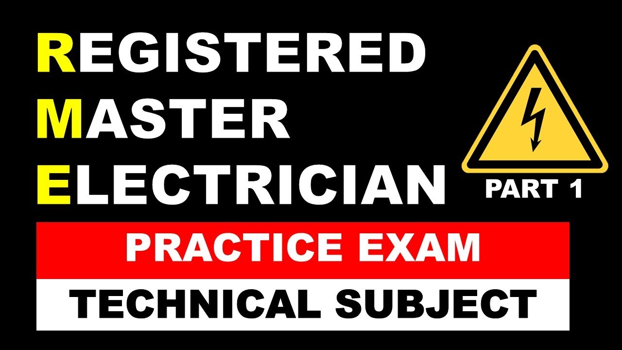 Registered Master Electrician Reviewer | Technical Subject | Practice Test Part 1
