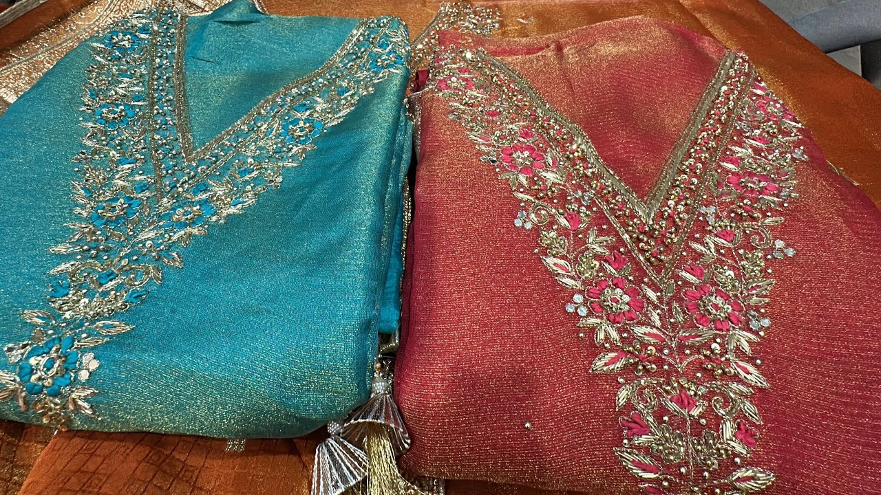Chandni Chowk Wholesale Designer Suits | Amir Suit Collection | Handwork Bridal & Partywear