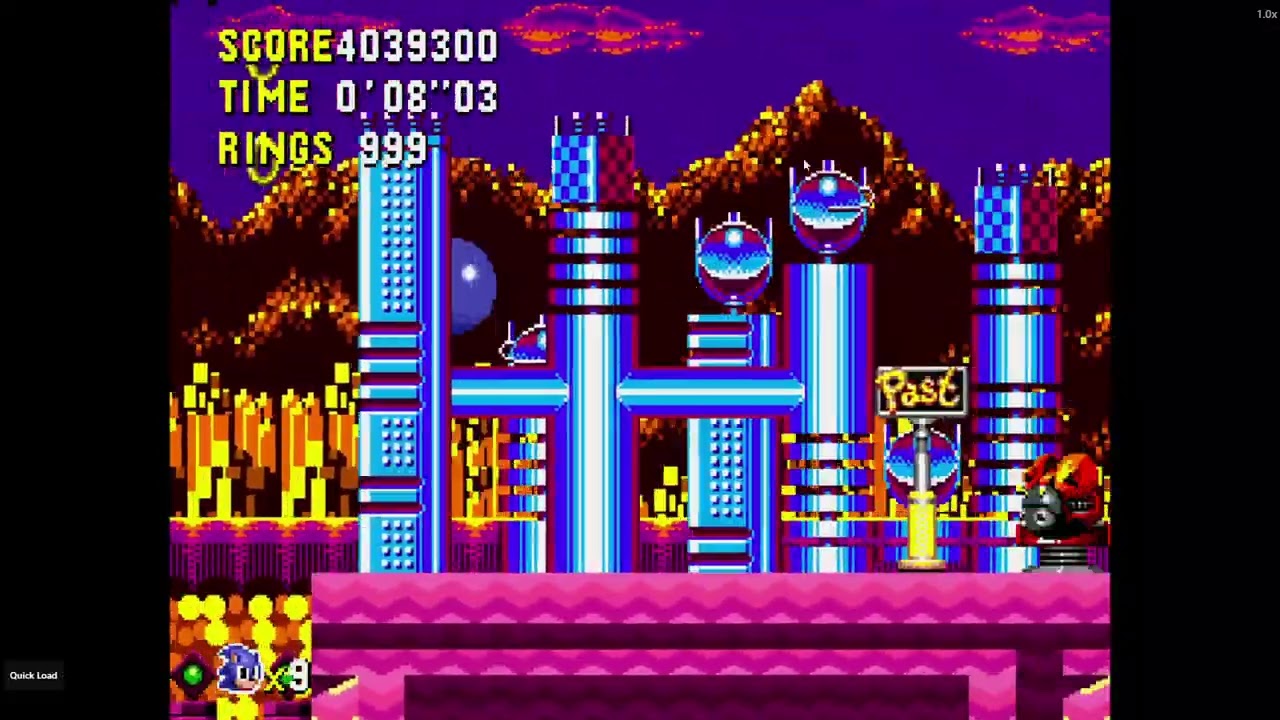 Sonic CD Plus Plus (USA) Speedrun Full 100% Walktthrough