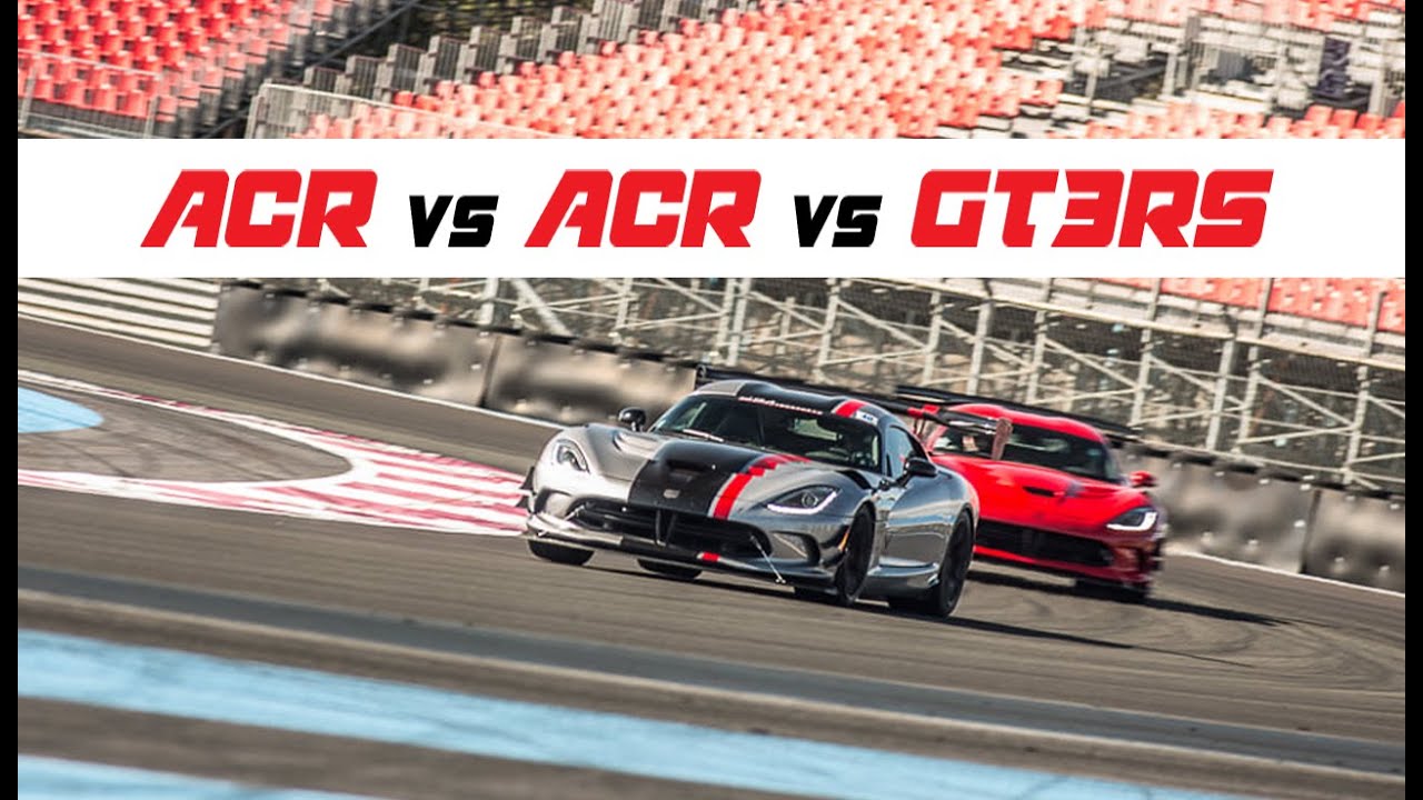 Viper ACR vs Viper ACR vs 991 GT3RS Paul Ricard Castellet