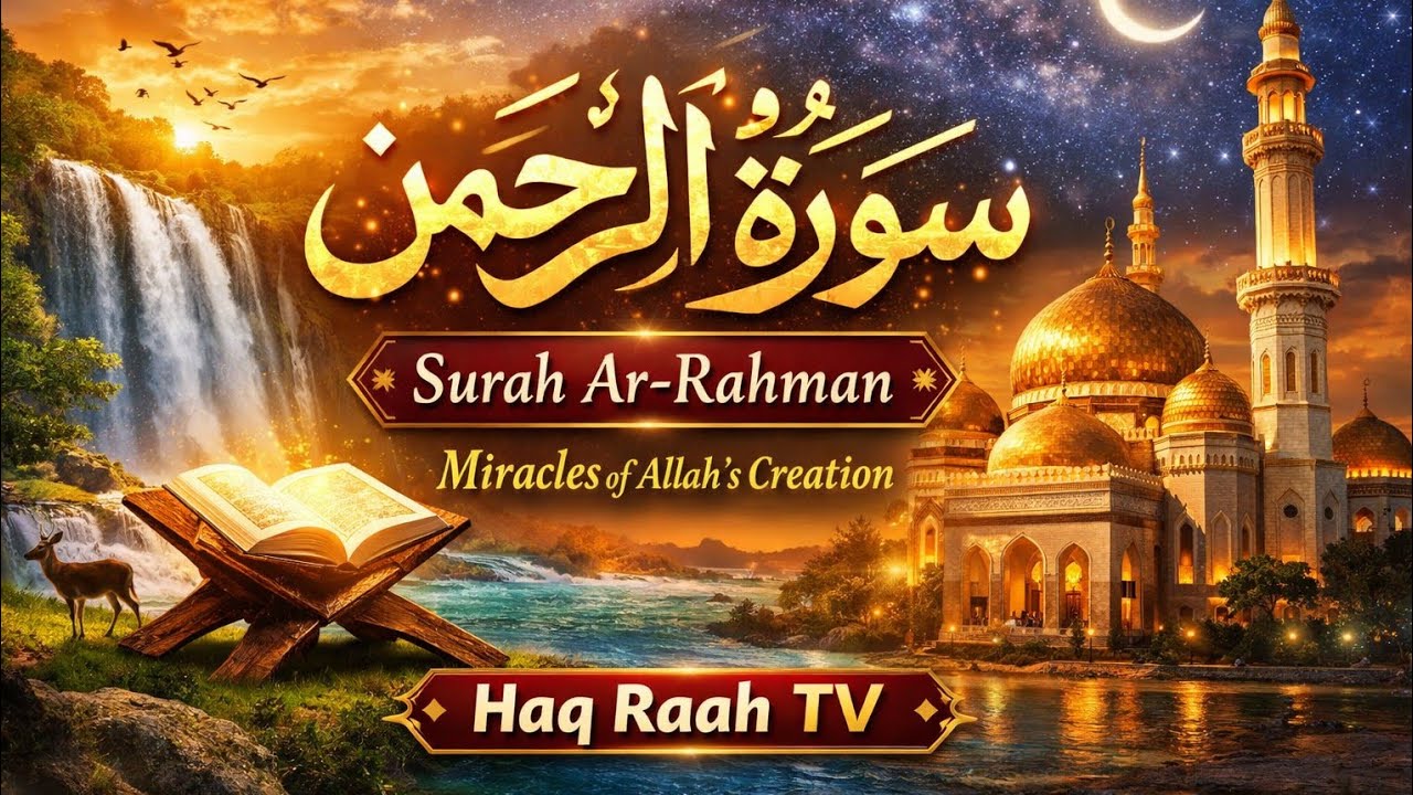 Surah AR Rahman with Beautiful recitation and so cute voice 💗🥹