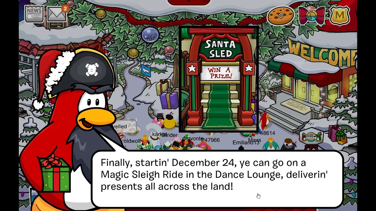 Club Penguin Journey: Holiday Party 2023! :D December 22,2023!