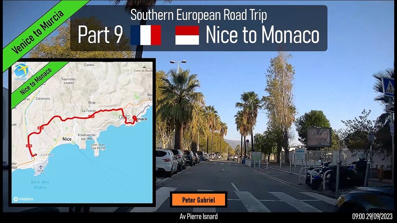 ♪ Nice, France to Monaco. Part 9 of Southern European Road Trip