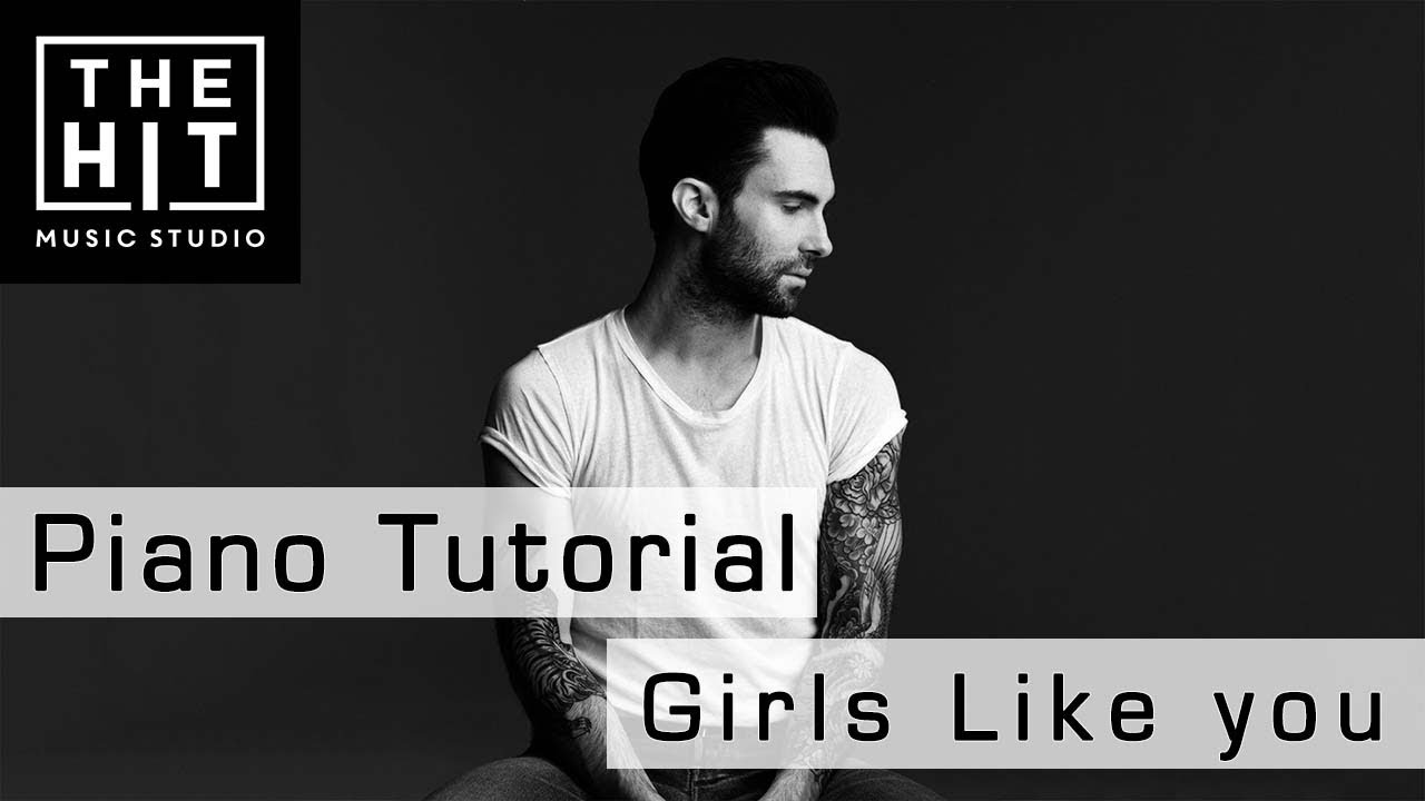 Maroon 5 - Girls like you Easy Piano Tutorial