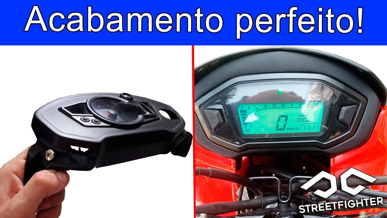 Pop 110 - Acabamento no painel - retrofit streetfighter