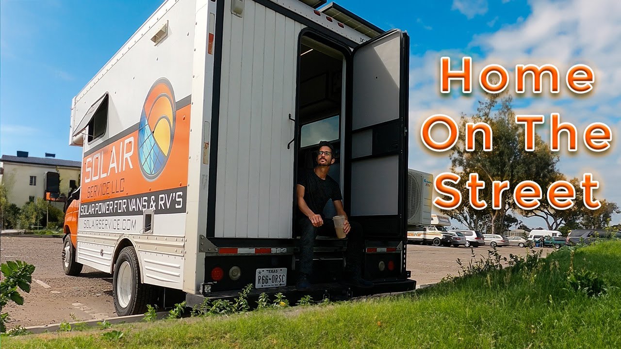Living on the Streets of San Diego, California in my U-Haul conversion Van