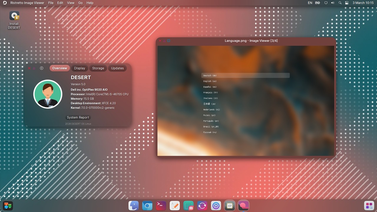 DESERT OS Linux + Виртуальная машина. Новая функция