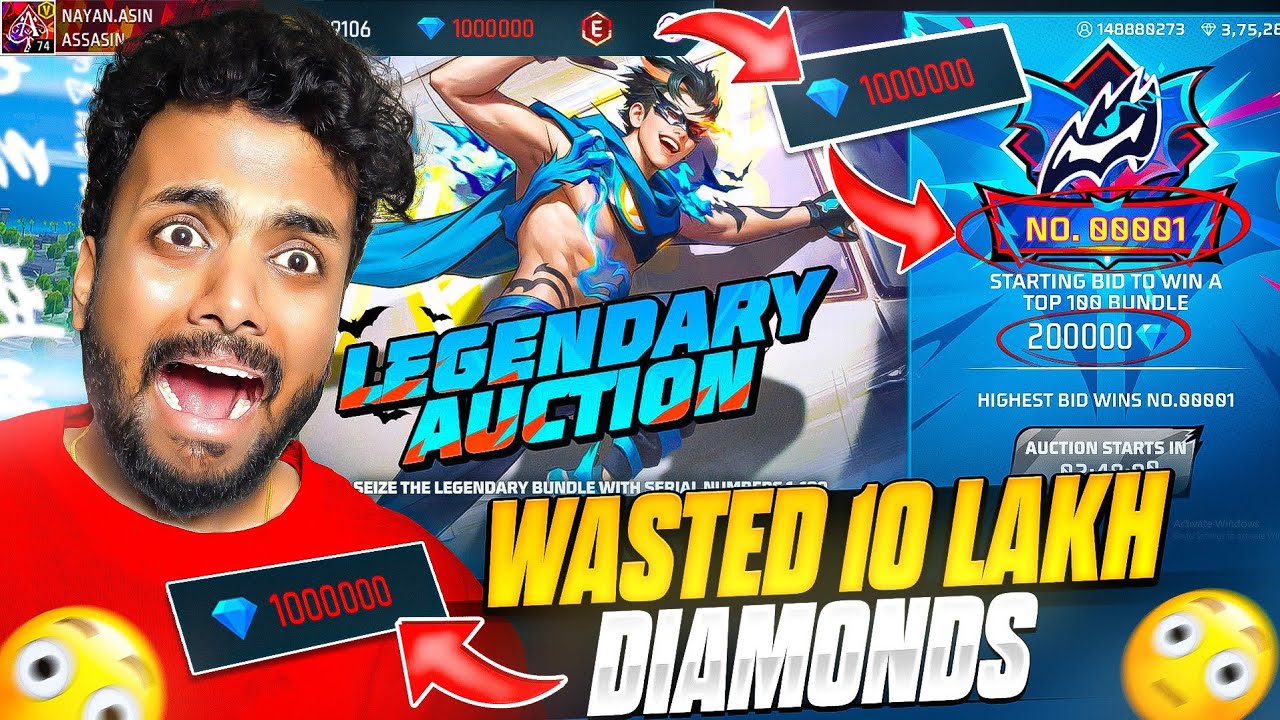 I Got Rarest 00001 Badge Bundle 😱 Rip 300000 Diamonds 😭 - Garena Free Fire Max