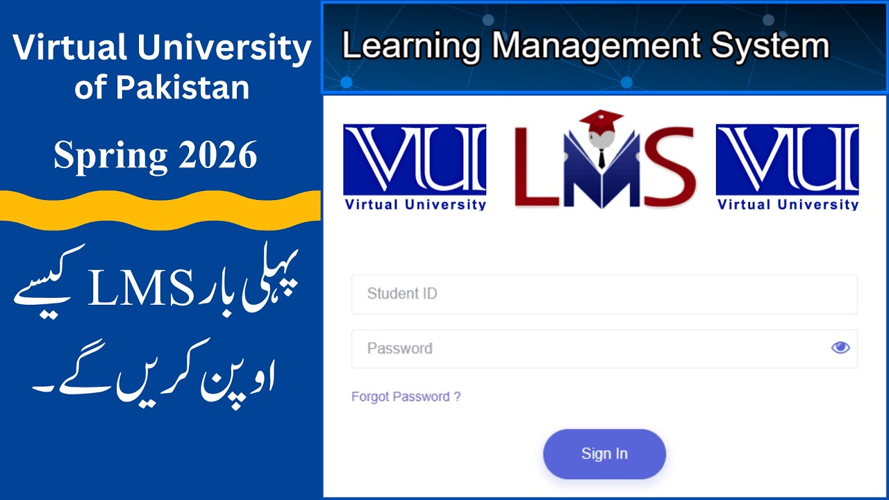 𝐅𝐢𝐫𝐬𝐭 𝐓𝐢𝐦𝐞 𝐕𝐔𝐋𝐌𝐒 𝐋𝐨𝐠𝐢𝐧 𝐒𝐩𝐫𝐢𝐧𝐠 2026 | 𝐍𝐞𝐰 𝐒𝐭𝐮𝐝𝐞𝐧𝐭 𝐒𝐞𝐭𝐮𝐩 𝐒𝐭𝐞𝐩-𝐛𝐲-𝐒𝐭𝐞𝐩 | 𝐕𝐢𝐫𝐭𝐮𝐚𝐥 𝐔𝐧𝐢𝐯𝐞𝐫𝐬𝐢𝐭𝐲 𝐨𝐟 𝐏𝐚𝐤𝐢𝐬𝐭𝐚𝐧