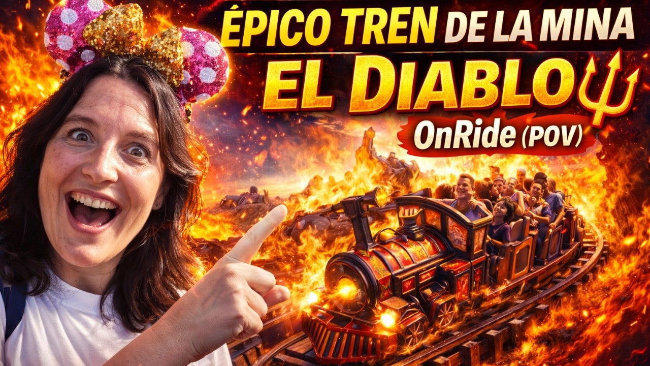 TREN DE LA MINA | El Diablo🎢 OnRide 4K (POV)  Montaña rusa Épica Con Gafas 3D PortAventura 2026