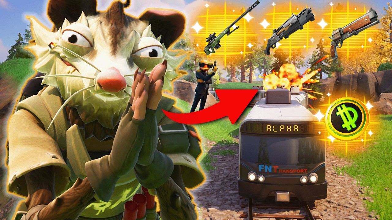 VELKÁ VLAKOVÁ LOUPEŽ - FORTNITE CHALLENGE