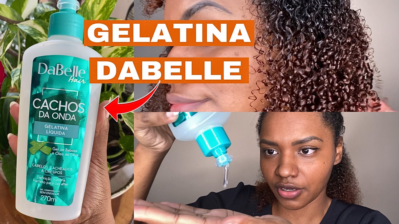 GELATINA LÍQUIDA DABELLE NO CABELO CRESPO | RESENHA