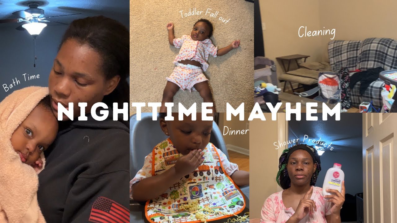 Nighttime Chaos with 2 Kids | Mom Routine