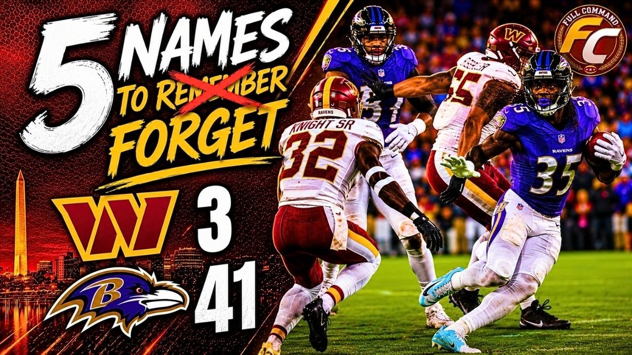 UNACCEPTABLE! 5 NAMES TO REMEMBER: Commanders 3-41 Ravens REACTION! Dan Quinn in TROUBLE?
