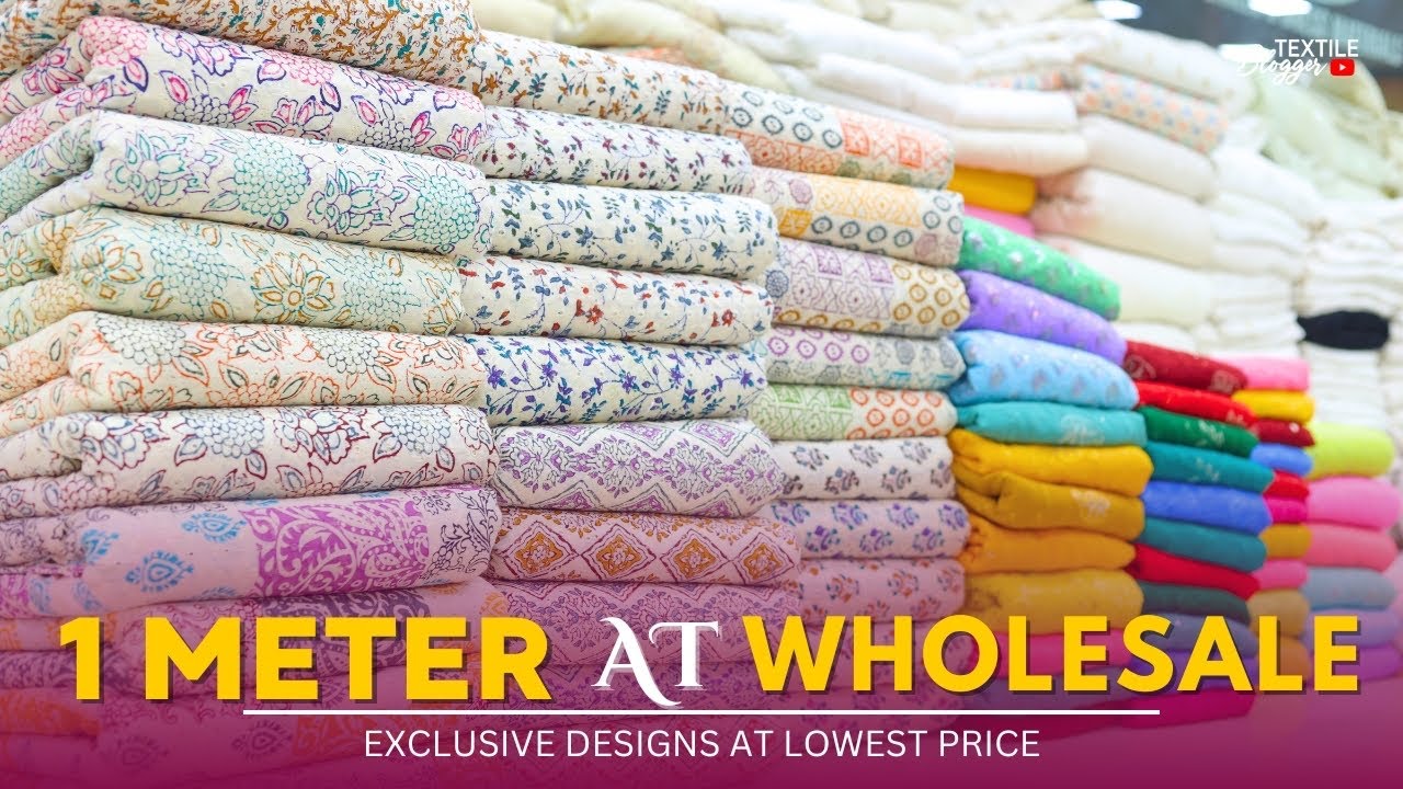 1 मीटर भी मिलेगा वो भी WHOLESALER  से | Fabric | New Latest Fabrics Designs 2024 | Wholesale Market