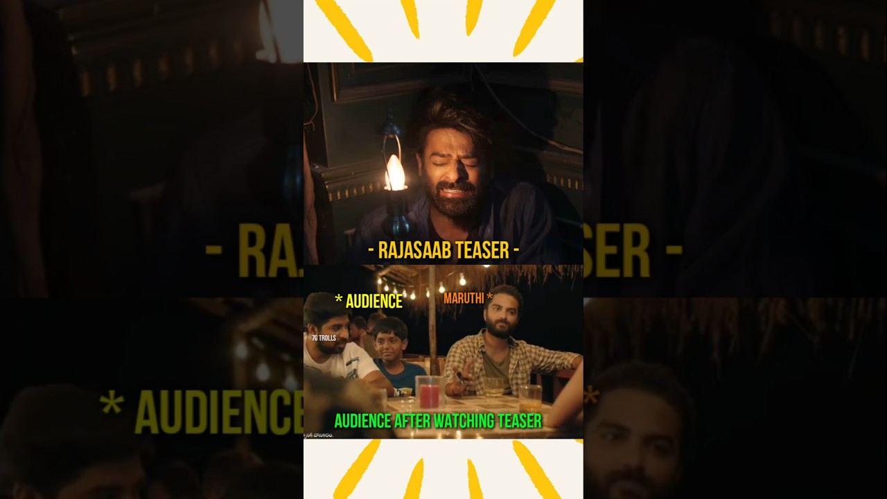 Rajasaab Teaser | Rajasaab Teaser Reaction | #prabhas #shorts #rajasaabteaser #rajasaab