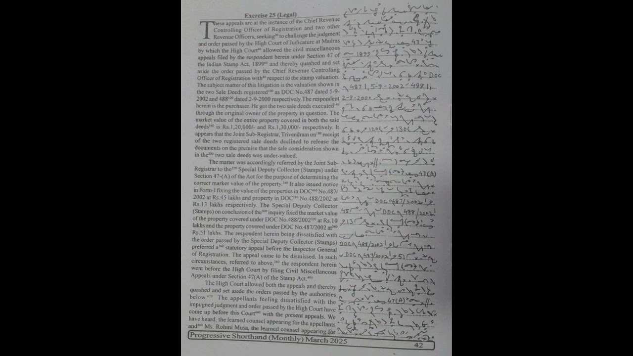 80 WPM   Exercise No 25   English Shorthand   Progressive Magazine March 2025   #shorthand