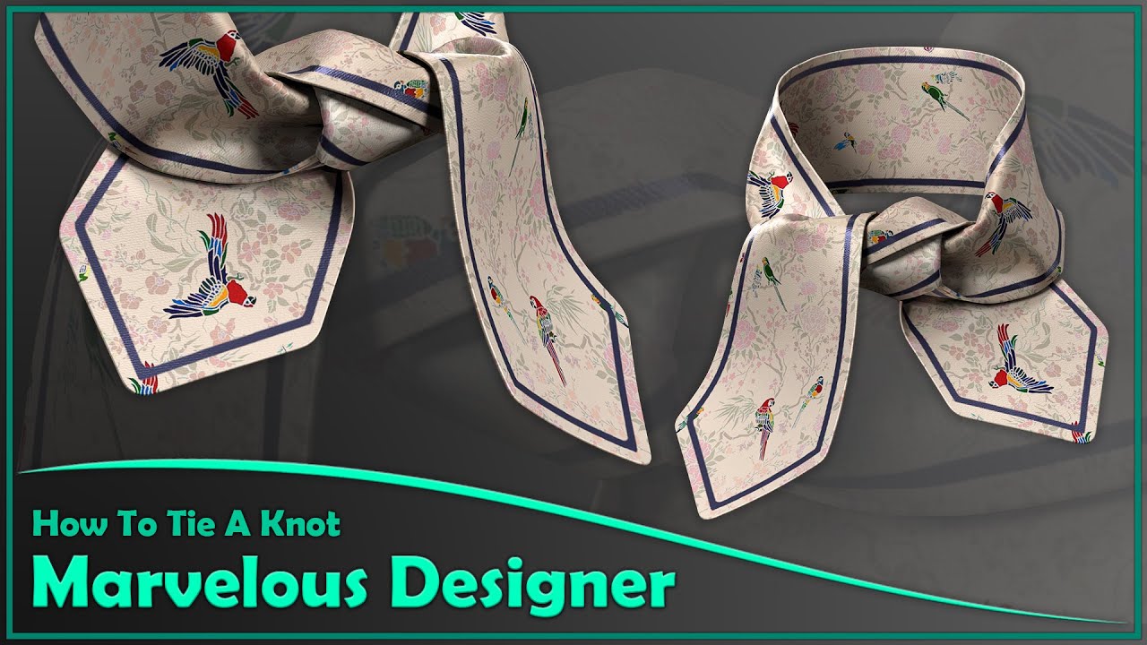 Tying a knot in Marvelous Designer in two ways