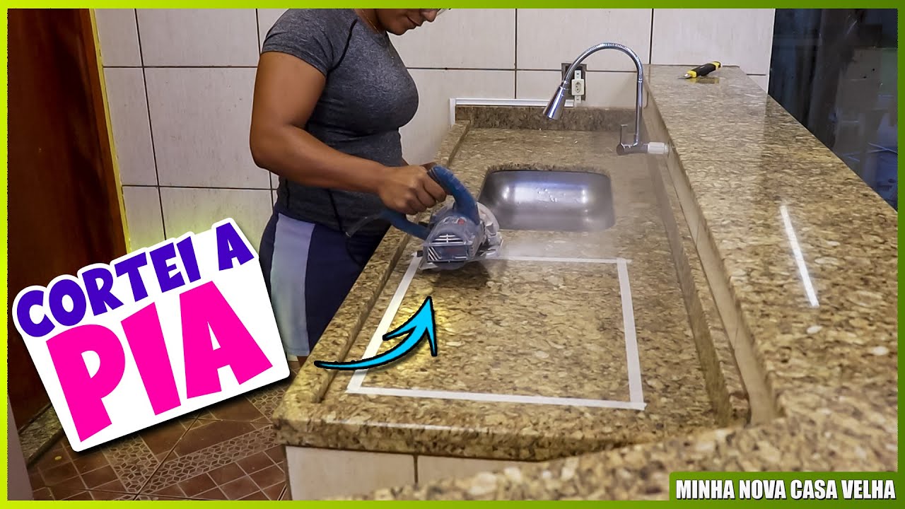 CORTEI A PIA ! O RESULTADO FICOU INACREDITÁVEL, UMA SUPER DICA PARA FAZER EM CASA !