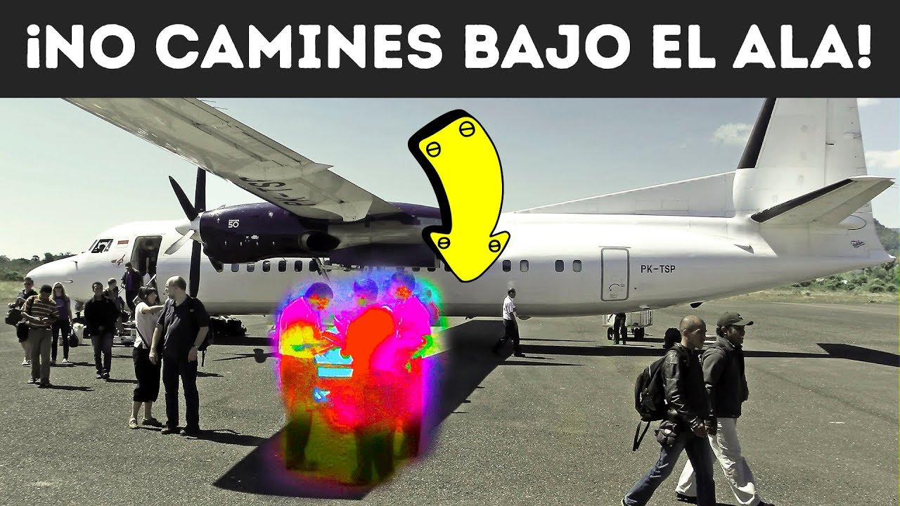 ¿Por qué no se te permite caminar debajo de las alas de un avión?