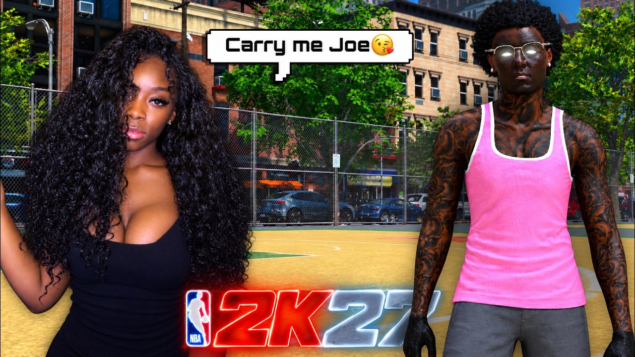 CARRYING THE BEST FEMALE POPPER WITH MY 6'4 DRIBBLE GOD BUILD IN NBA2K27