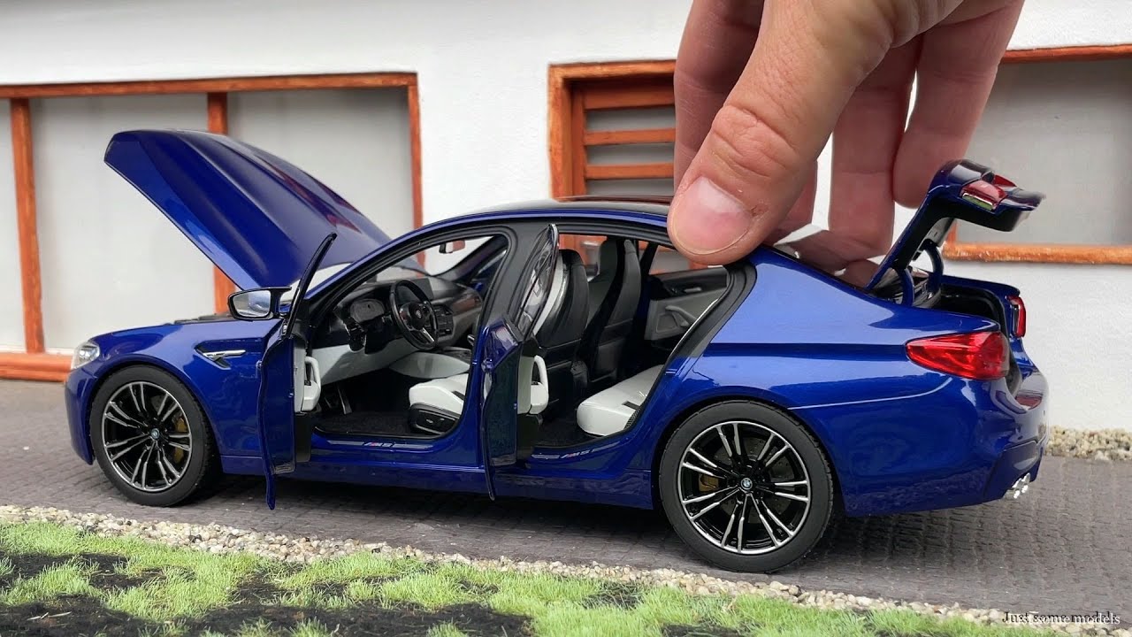 1:18 BMW M5 F90 2018, Marina bay blue - Norev [Unboxing]