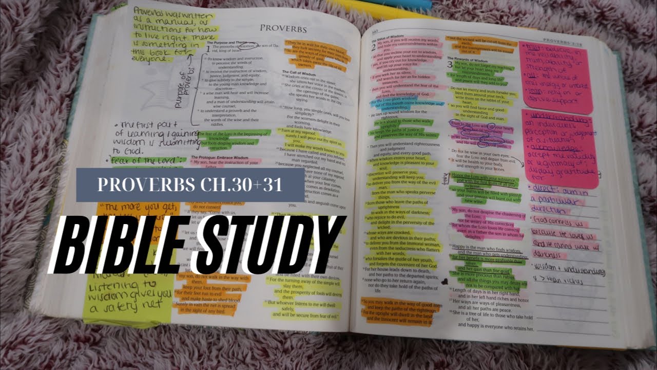 PROVERBS CH. 30+31 | LIVE BIBLE STUDY WITH ME | Ashtyn Washington