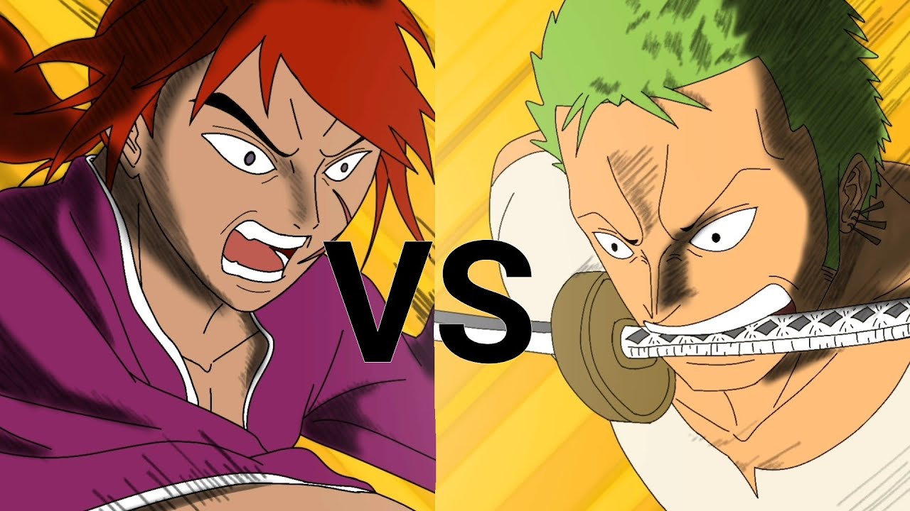 Zoro vs Kenshin Animation