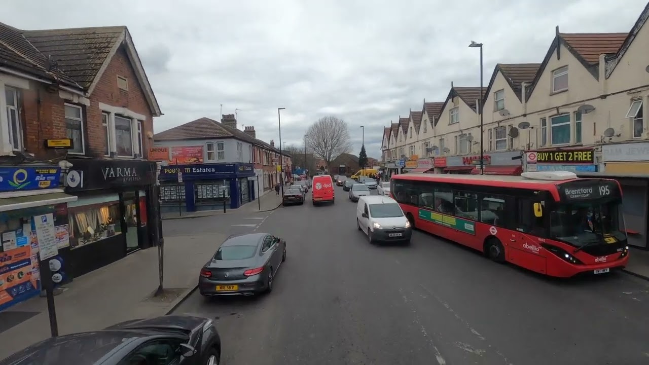 London Bus Ride - Route 482 - Southall Broadway towards Heathrow Terminal 5 [2018]