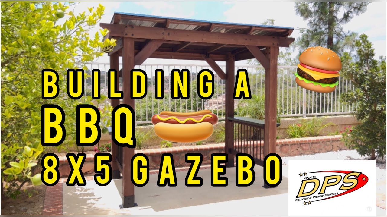5x8 Saxon Grill Gazebo #2104617B build by DPS