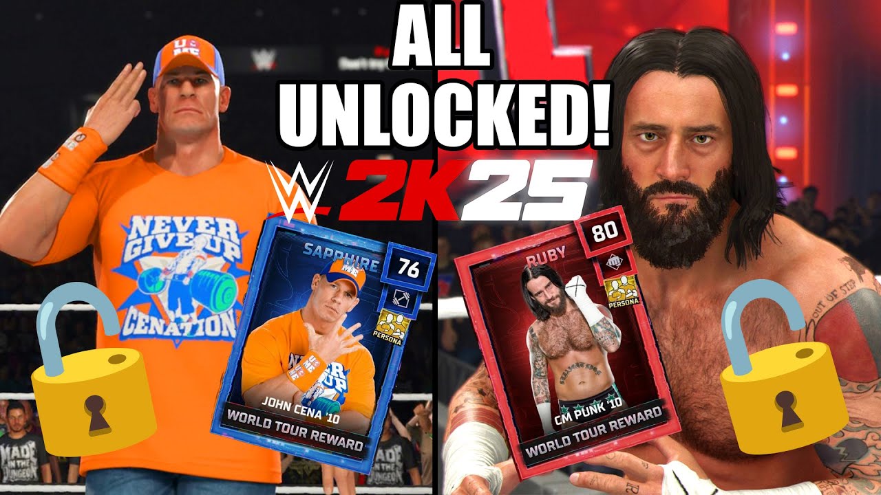 WWE 2K25: как разблокировать ВСЕ 15 карт Персон