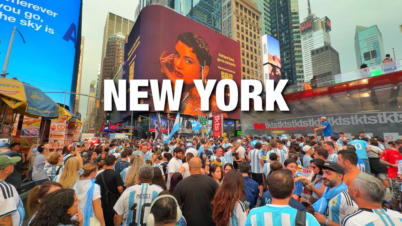 New York City LIVE Manhattan Before FIFA WORLD CUP Final Argentina 🇦🇷 vs Spain 🇪🇸 (July 18, 2026)