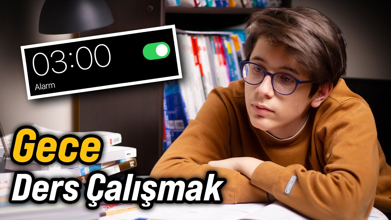 GECE 3'te DERS ÇALIŞMAK !  - YKS Çalışma Günlüğüm