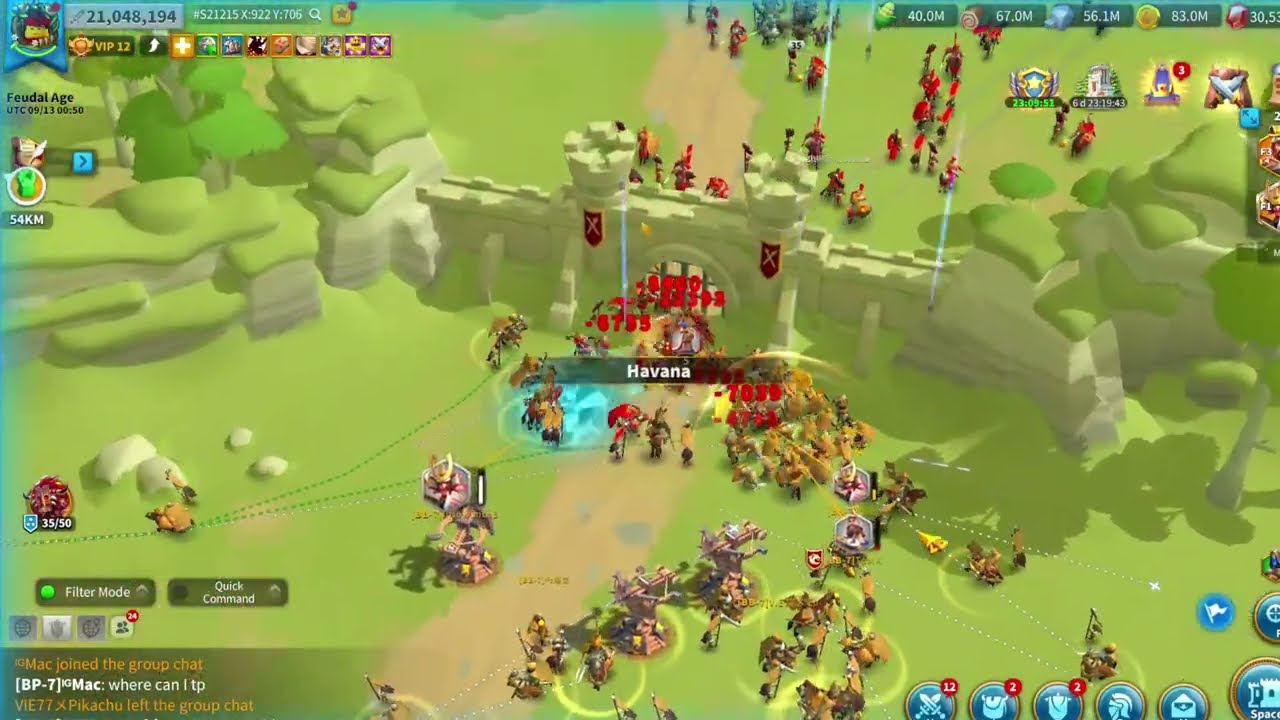 3777 zone 6 fight 1v5 part 3/6 | Rise of Kingdoms