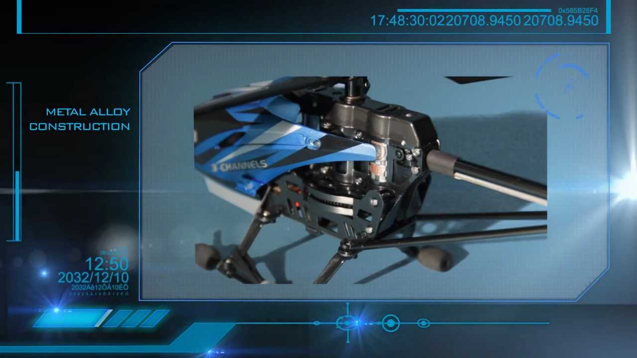 Viefly V388 3.5CH Metal Radio Control Helicopter Gyro Equipped LED