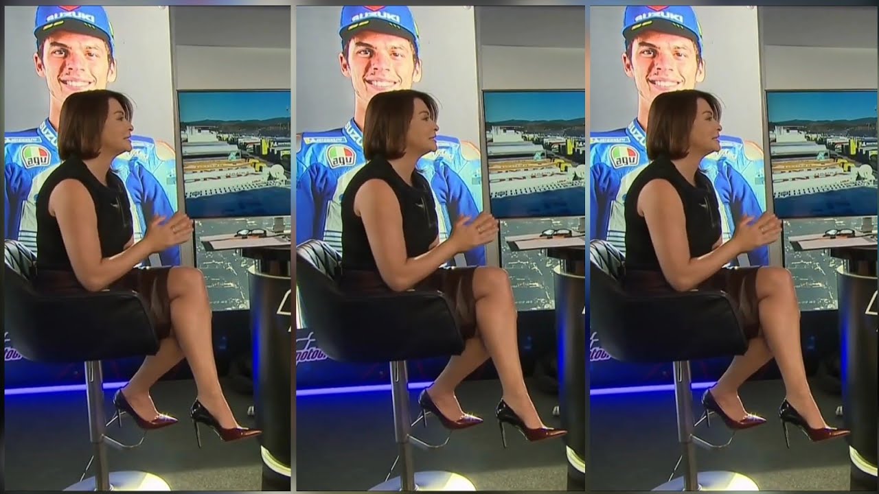 Suzi Perry Legs, Heels And Leather Skirt HD Video