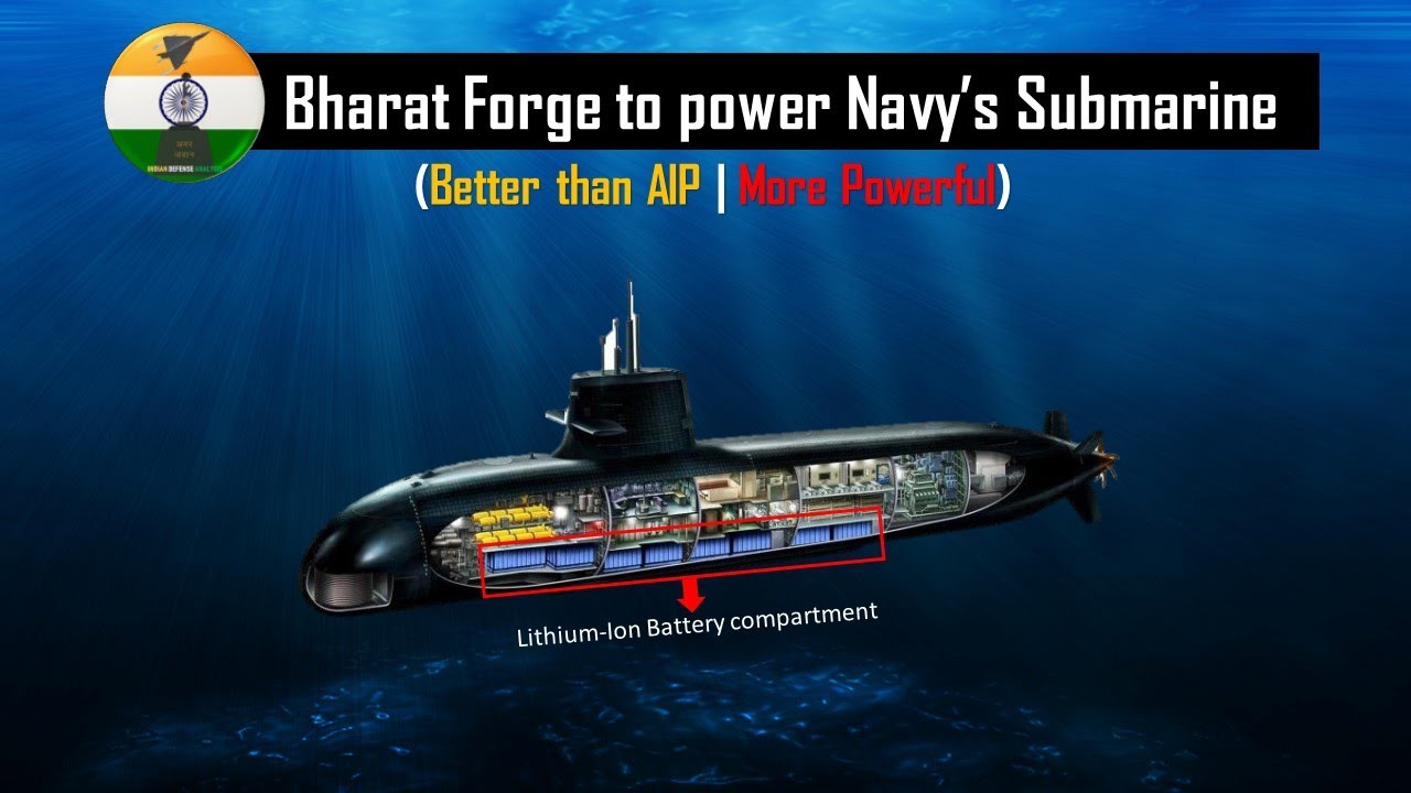 Bharat Forge with General Atomics to develop Lithium Ion battery for Indian Navy submarine