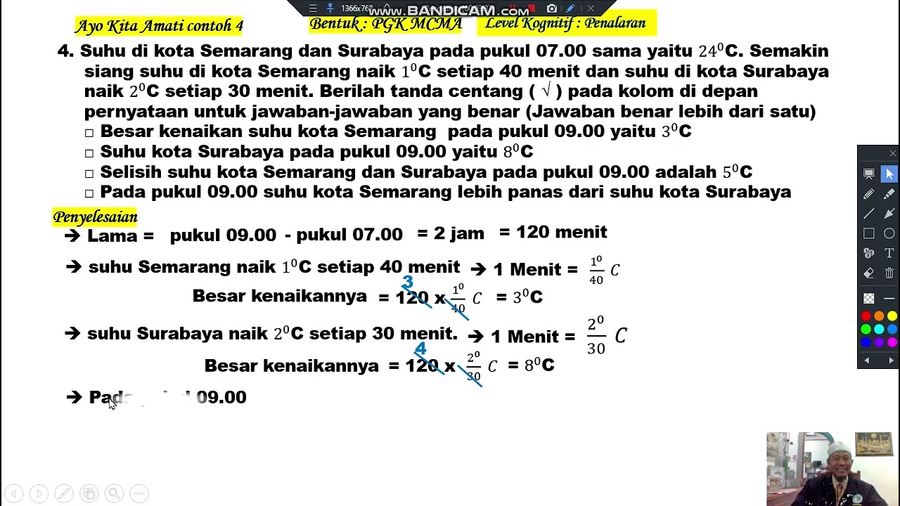 PEMBAHASAN TKA  SUB ELEMEN B1 PERBANDINGAN DAN SIFAT SIFAT BILANGAN   BENTUK SOAL PGK MCMA PG KATEG