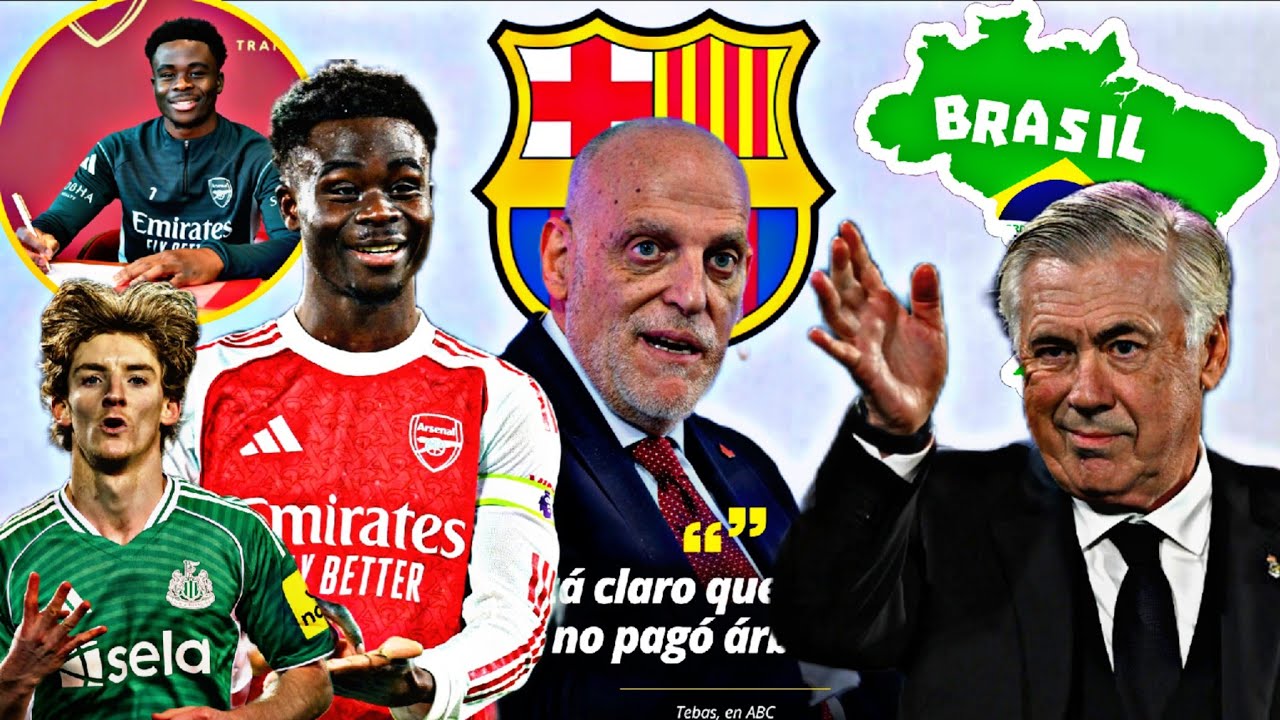 🚨ANCELOTTI VA RENOUVELER ✅️, TEBAS LIBRE BARÇA 😳, SAKA PROLONGÉ 2031, GORDON 4 BUTS ⚽️ ⚽️⚽️⚽️