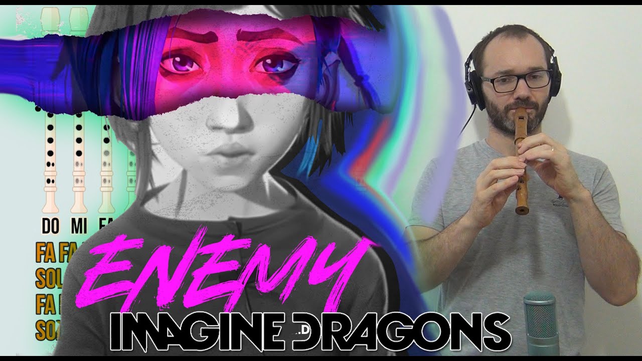 Enemy - Imagine Dragons - Flauta Dulce con notas - Tutorial