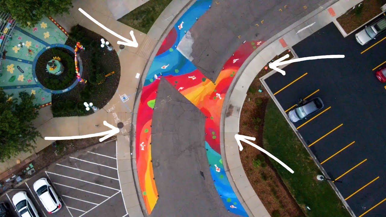 How to paint a ground mural with Street Bond Pavement Paint