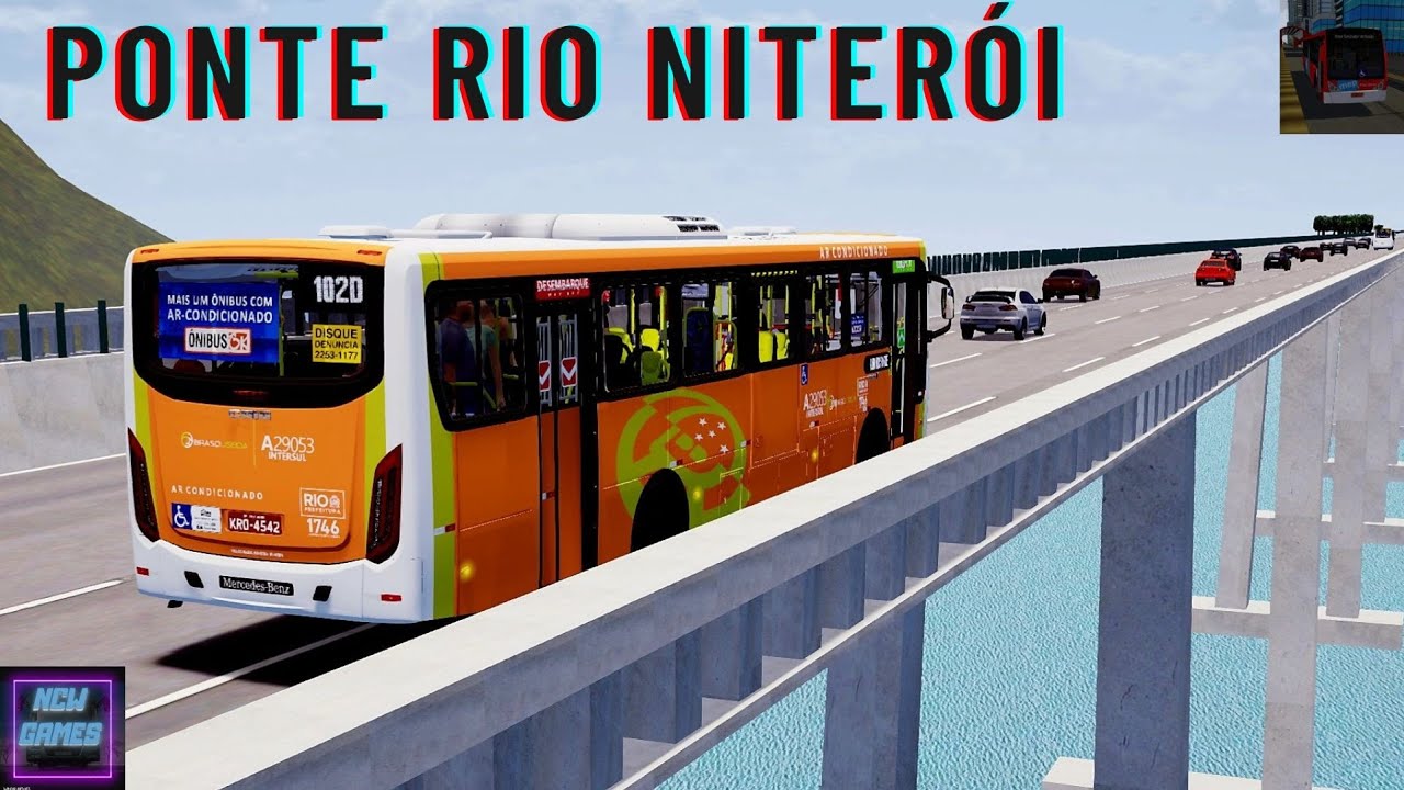 Mapa Rio de Janeiro x Niterói | Viação Braso Lisboa | Candelária / Terminal | Proton Bus Simulator
